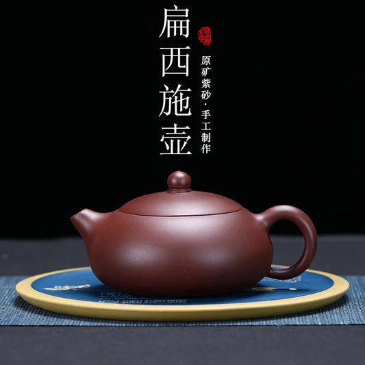 300cc Hand-painted Orchid Beauty Tea Infuser Yixing Purple Clay Tea Pot Raw Ore Zhu Mud Filter Teapot Chinese Zisha Tea Set