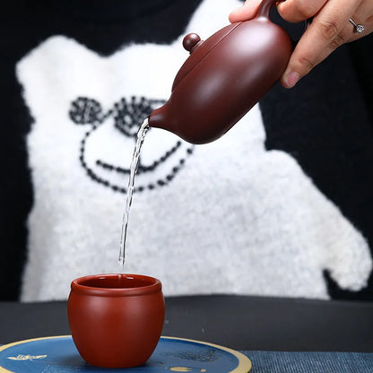300cc Hand-painted Orchid Beauty Tea Infuser Yixing Purple Clay Tea Pot Raw Ore Zhu Mud Filter Teapot Chinese Zisha Tea Set