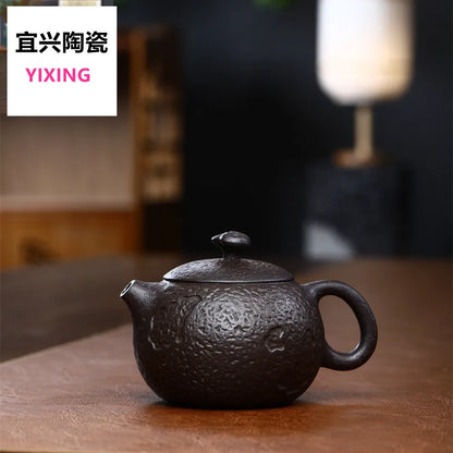 300cc Handmade Xishi Teapot with Original Ore Purple Clay Tea Kettle Authentic Tea Brewing Kung Fu Tea Pots Home Teaware Sets