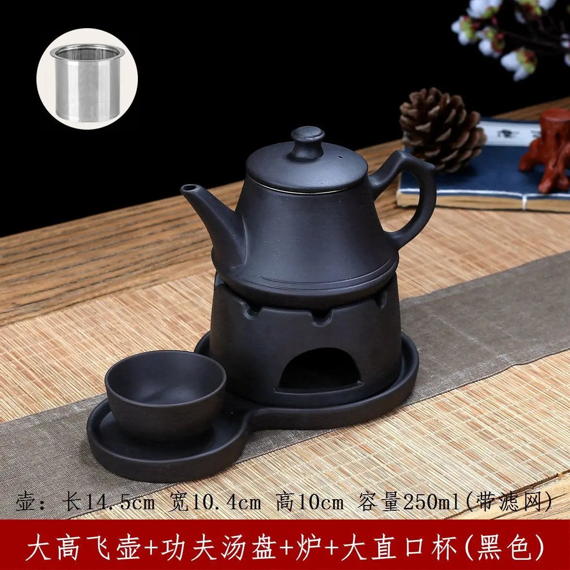 300cc Purple Clay Teapot Handmade Tea Set Pot Chinese Kung Fu Tea Pot Kettle Teapot Zisha Ceramic Pottery China Tea Set Pitcher