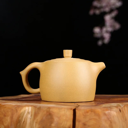 300cc Yixing Chinese Zisha Teapot  Jinglan Teaware Raw Ore Purple Sand Mud Gold Section Painted Hand-painted Health Tea pot