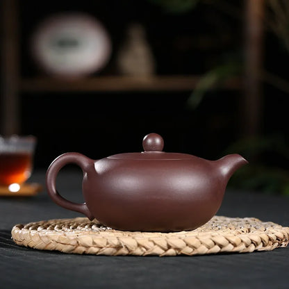 300cc Yixing Zisha Teapot Is Famous For Its Handmade Purple Sand Tea Set A Teapot That Shines Like A Pearl Gem
