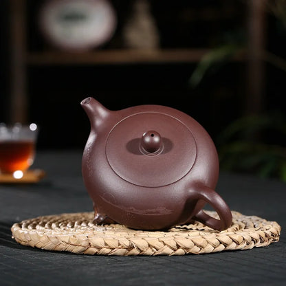 300cc Yixing Zisha Teapot Is Famous For Its Handmade Purple Sand Tea Set A Teapot That Shines Like A Pearl Gem