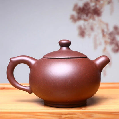 300cc Yixing tea pot purple clay Xishi teapot beauty kettle Raw ore Handmade Tea set authentic Tie Guanyin Puer ball hole filter