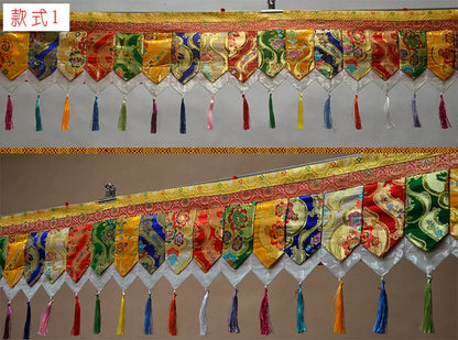 300cm long Wholesale Buddhist supply Buddhism HOME Temple buddha hall Wall Deco Enclosing curtain Tapestry draperies WEI MAN