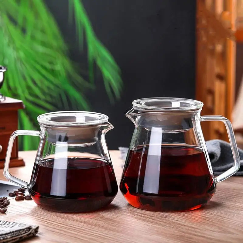 300ml/500ml Transparent Glass Tea Pot Borosilicate Coffee Maker Heat Resistant Glass Teapot Kitchen Teaware Tea Pot With Infuser