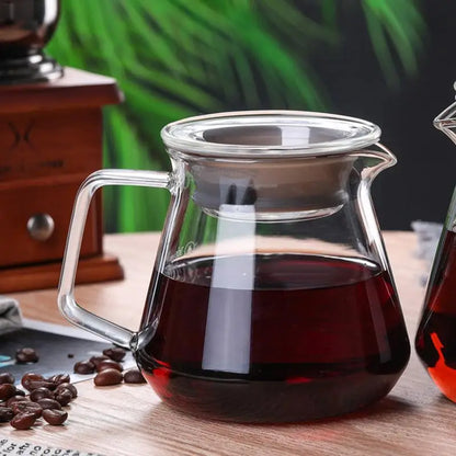300ml/500ml Transparent Glass Tea Pot Borosilicate Coffee Maker Heat Resistant Glass Teapot Kitchen Teaware Tea Pot With Infuser