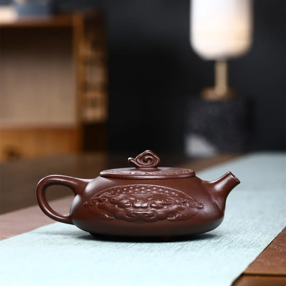 300ml Boutique Yixing Raw Ore Segment Mud Purple Clay Teapot Handmade Household Chinese Kung Fu Tea Set Tea Ceremony Accessories