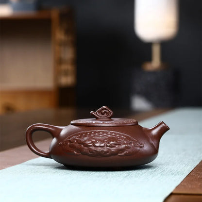 300ml Boutique Yixing Raw Ore Segment Mud Purple Clay Teapot Handmade Household Chinese Kung Fu Tea Set Tea Ceremony Accessories