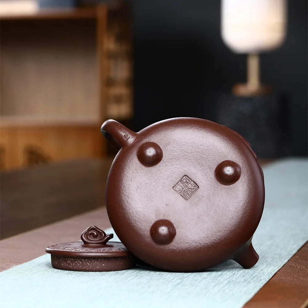 300ml Boutique Yixing Raw Ore Segment Mud Purple Clay Teapot Handmade Household Chinese Kung Fu Tea Set Tea Ceremony Accessories