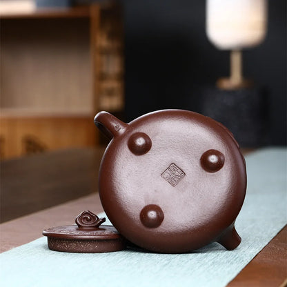 300ml Boutique Yixing Raw Ore Segment Mud Purple Clay Teapot Handmade Household Chinese Kung Fu Tea Set Tea Ceremony Accessories