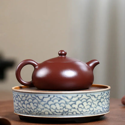 300ml Chinese Yixing Authentic Purple Clay Teapots Large Capacity Kettle Famous Handmade Ball Hole Filter Tea Pot Zisha Tea Set