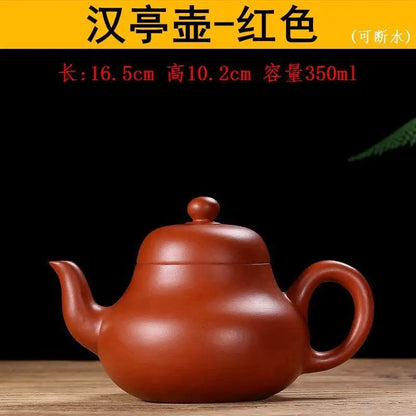 300ml Chinese Yixing Raw Ore Purple Clay Teapots Small Capacity Handmade Stone Scoop Tea Pot Kettle High-end Zisha Tea Set