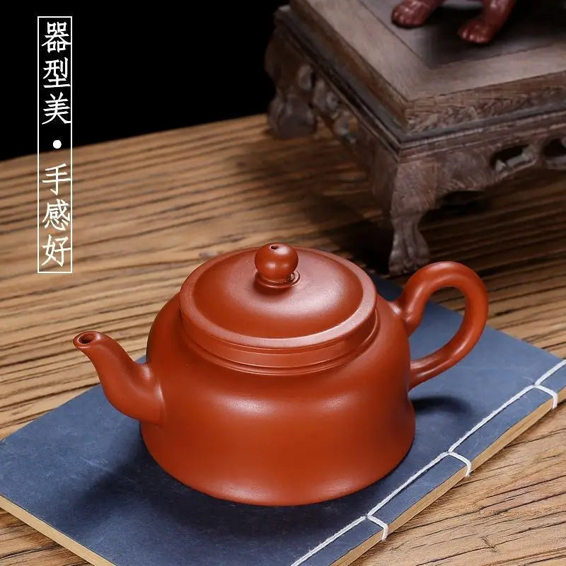 300ml Chinese Yixing Raw Ore Purple Clay Teapots Small Capacity Handmade Stone Scoop Tea Pot Kettle High-end Zisha Tea Set