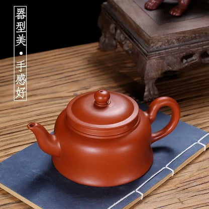 300ml Chinese Yixing Raw Ore Purple Clay Teapots Small Capacity Handmade Stone Scoop Tea Pot Kettle High-end Zisha Tea Set