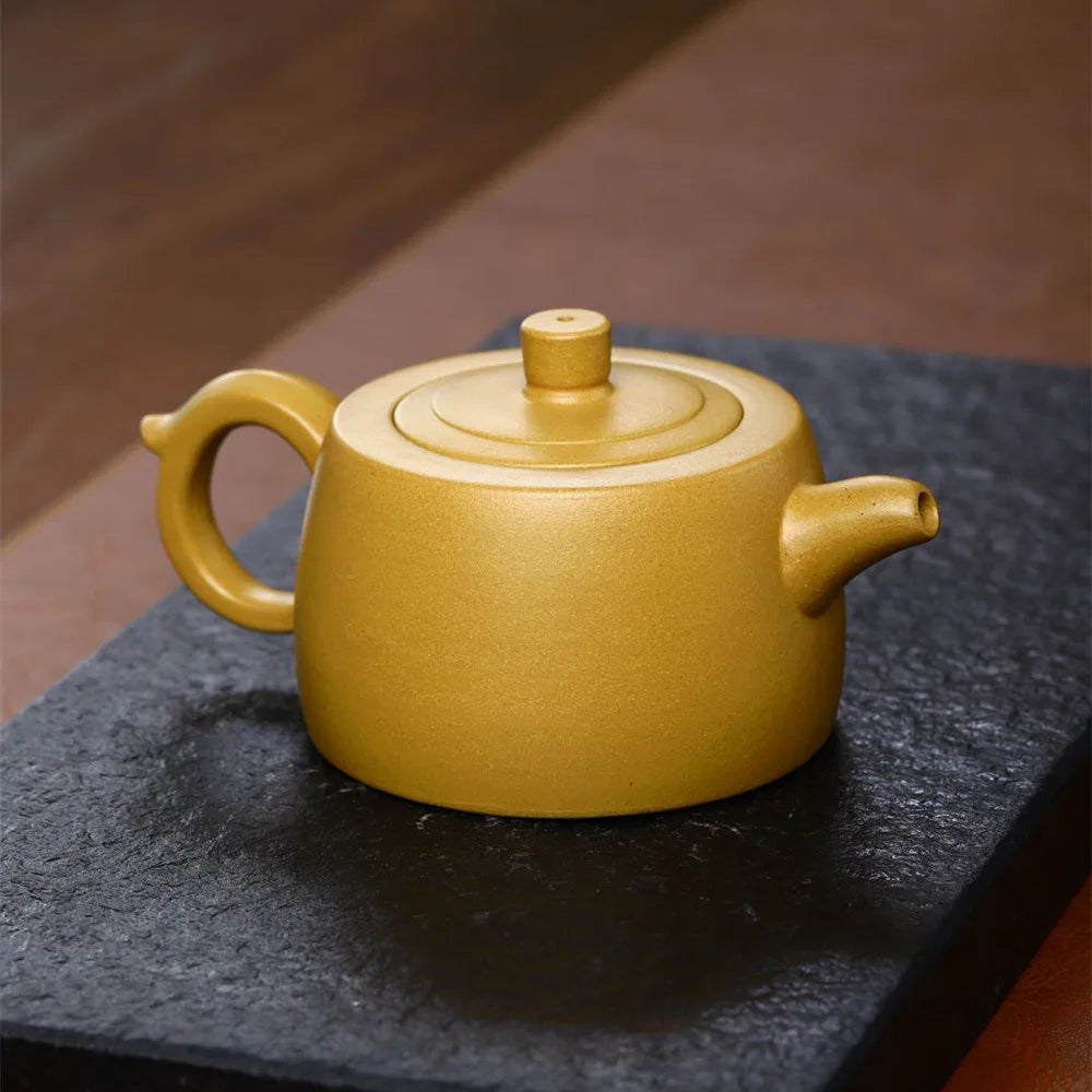 300ml Chinese kungfu tea pot real yixing zisha duan clay solid color on sales marked master Han Duo pots new handmade craft gift