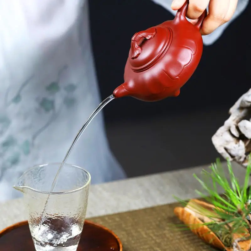 300ml Yixing Purple Sand Pot Hand Brewing Teapot Tea Set Original Mine Dahongpao Kettle Zisha Tea Set Gifts