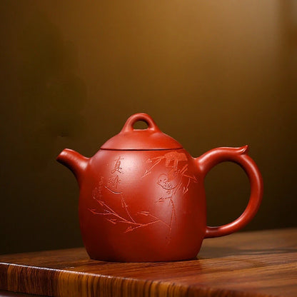 300ml Yixing Teapot Tea Pot Filter Xishi Pot Beauties Handmade Purple Clay Teaware Customized Gifts Drinkware Set
