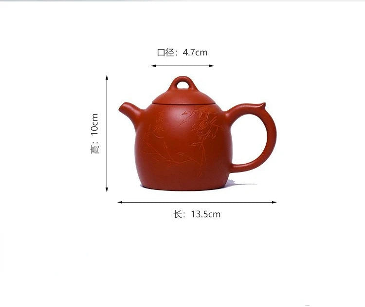 300ml Yixing Teapot Tea Pot Filter Xishi Pot Beauties Handmade Purple Clay Teaware Customized Gifts Drinkware Set