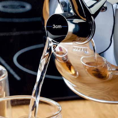 304 Stainless Steel Loud Whistling Hot Water Kettle Induction Cooker Home Camping Boiling Coffee Tea Kettle Stove Top Teapot