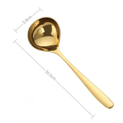 304 Stainless Steel Spoon Long Handle Tablespoons Hot Pot Soup Ladle Ramen Noodles Scoop Kitchen Tableware Cooking Utensils