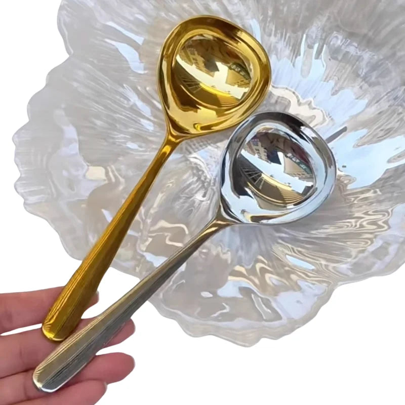 304 Stainless Steel Spoon Long Handle Tablespoons Hot Pot Soup Ladle Ramen Noodles Scoop Kitchen Tableware Cooking Utensils