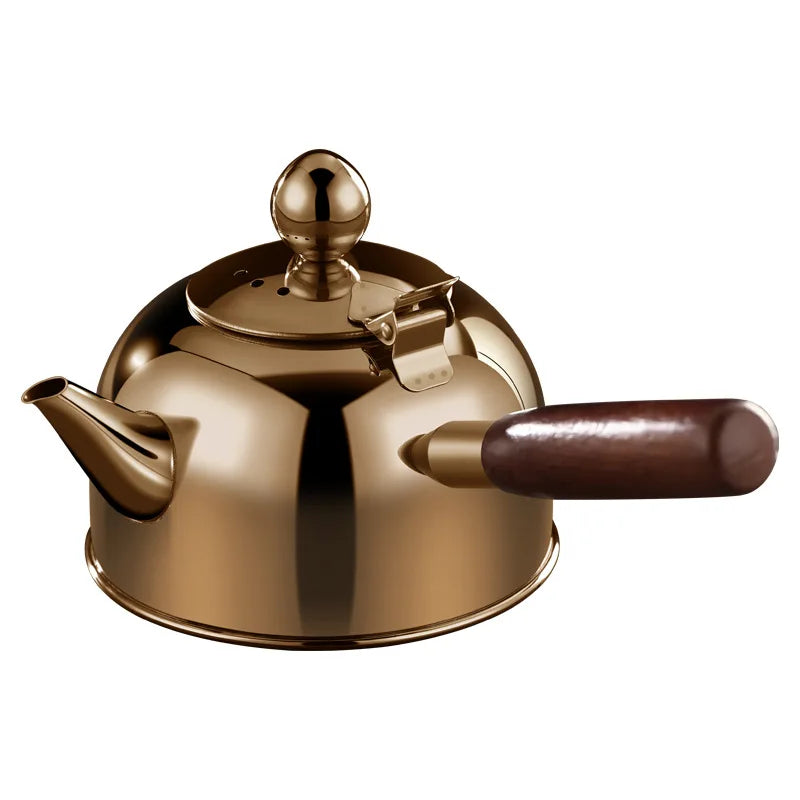 304 Stainless Steel Teapot Induction Tea Stove Household Kung Fu Kettle Creative Beech Handle Pot Water Jug Elegant Water Jugs