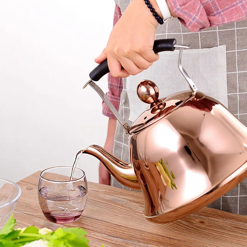 304 Stainless Steel Whistling Kettle Gas Induction Cooker Water Pot Household Gas Kettle Creative Teapot