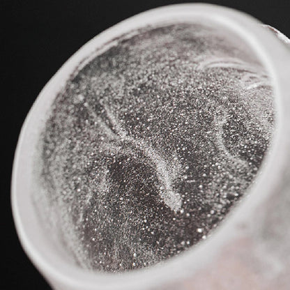 308ml High-end Frozen Burnt Glass Flower Tea Cup Kung Fu Tea Master Cup Ladies Personal Large Carved  Cup Customized Gift Box