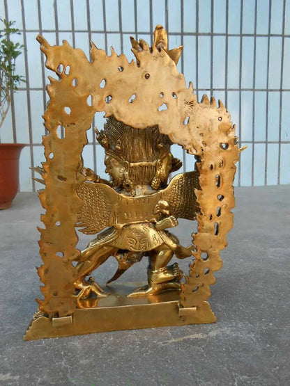 30CM  LARGE GOOD wholesale buddha statue Tibetan Buddhism Buddha brass statue Tantra KILAYA Puba Jingang Buddha talisman