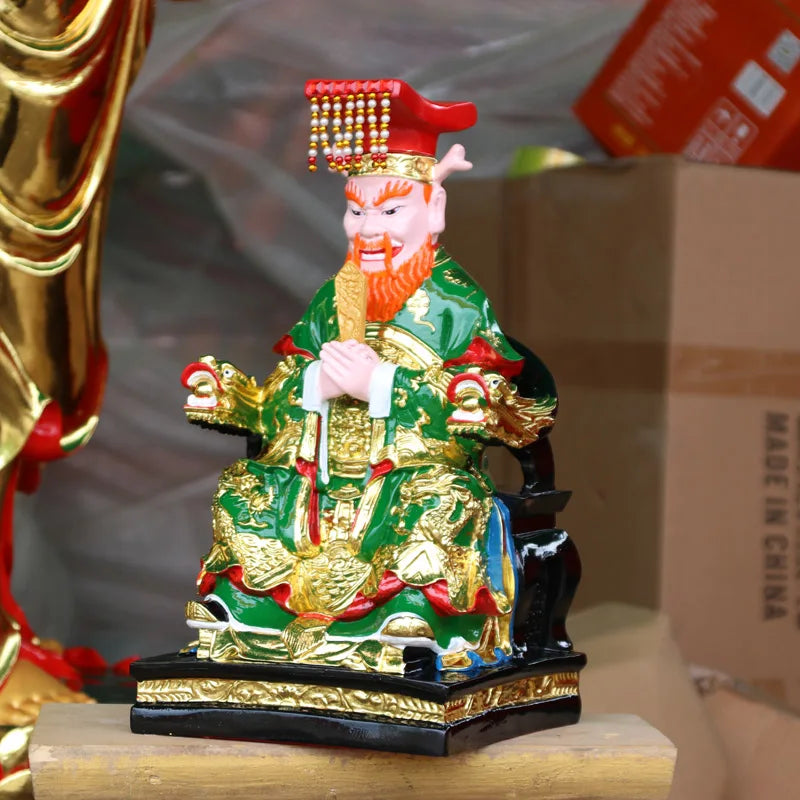 30CM Large Southeast Asia Home store COMPANY talisman exorcise evil spirits Good luck Dragon KING LONG WANG God FENG SHUI statue