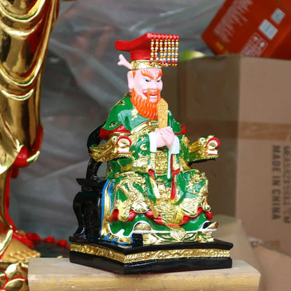 30CM Large Southeast Asia Home store COMPANY talisman exorcise evil spirits Good luck Dragon KING LONG WANG God FENG SHUI statue