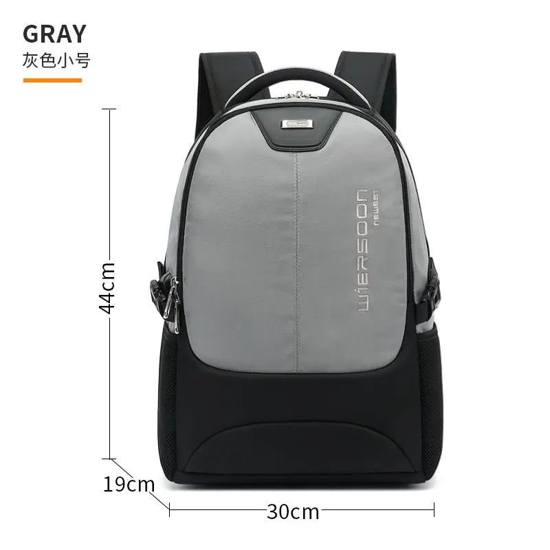 30L Backpack Waterproof Outdoor Rucksack Portable Travel Packsack Zipper Closure Nylon Polyester Student Unisex Storage Bag 캠핑