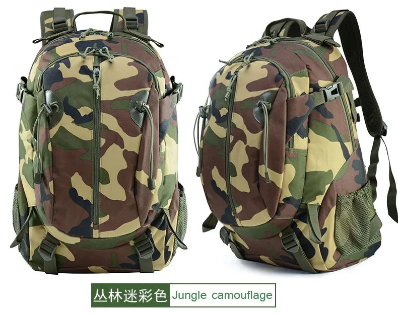 30L Men's Tactical Camouflage Sport Backpack Travel Outdoor Military Hiking Rucksack Climbing Camping Bag For Male Female Women