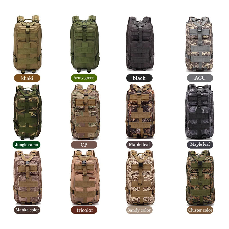 30L Outdoor Trip Backpack 900D Oxford Fahion Mochila For Men Women Durable Small Size Back Packs With Waterproof Material
