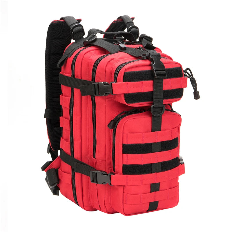30L Travel Backpack for Men Women fits 14 Inch Notebook Small Tactical Backpack Molle Hiking Backpack for Backpacking Cycling