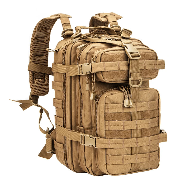30L Travel Backpack for Men Women fits 14 Inch Notebook Small Tactical Backpack Molle Hiking Backpack for Backpacking Cycling