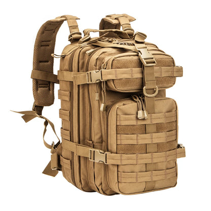30L Travel Backpack for Men Women fits 14 Inch Notebook Small Tactical Backpack Molle Hiking Backpack for Backpacking Cycling