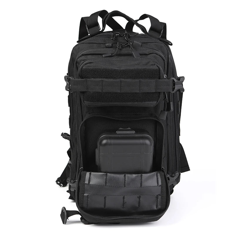 30L Travel Backpack for Men Women fits 14 Inch Notebook Small Tactical Backpack Molle Hiking Backpack for Backpacking Cycling