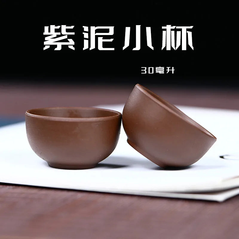 30ml Purple Clay Tea Cup puer tea cup YiXing Purple Teacup Chinese Kung Fu Cups Chinese Porcelain Gift