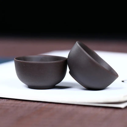 30ml Purple Clay Tea Cup puer tea cup YiXing Purple Teacup Chinese Kung Fu Cups Chinese Porcelain Gift