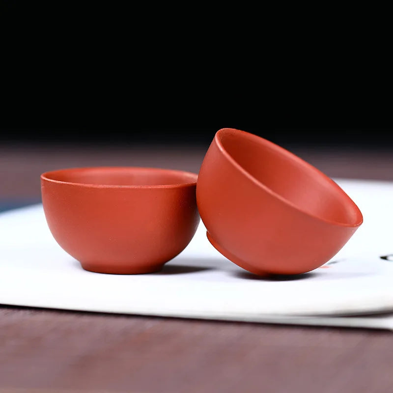 30ml Purple Clay Tea Cup puer tea cup YiXing Purple Teacup Chinese Kung Fu Cups Chinese Porcelain Gift