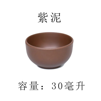 30ml Purple Clay Tea Cup puer tea cup YiXing Purple Teacup Chinese Kung Fu Cups Chinese Porcelain Gift