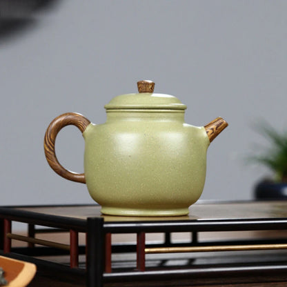 310ml Yixing Large Capacity Purple Clay Teapots Famous Handmade Tea Pot Raw Ore Bean Green Sand Kettle Chinese Zisha Tea Set