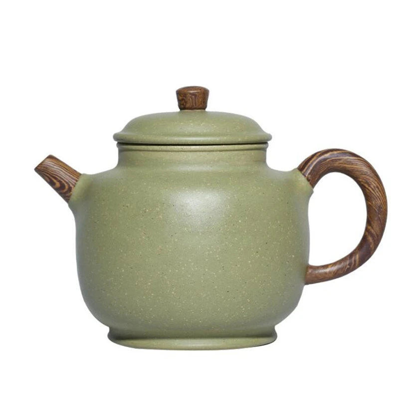 310ml Yixing Large Capacity Purple Clay Teapots Famous Handmade Tea Pot Raw Ore Bean Green Sand Kettle Chinese Zisha Tea Set