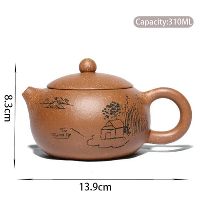 310ml Yixing Purple Clay Teapot Large Capacity Handmade Tea Pot Authentic Zisha Tea Set Kettle Chinese Tea Ceremony Gifts