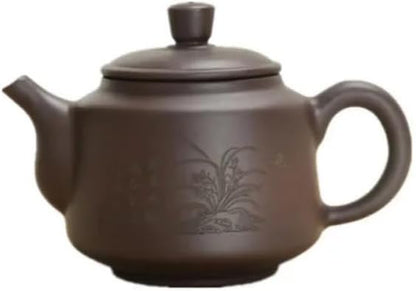 250ml Zisha Teapot Chinese Handmade Kungfu Tea Kettle Purple Clay Pottery Teaware Set Tea Ceremony