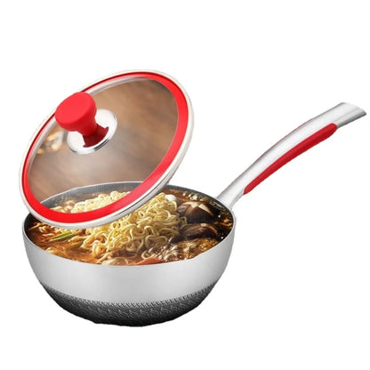 316 Stainless Steel Non-Stick Pan for Induction Cooker and Gas Stove, Dual-Use Pans for Frying and Cooking