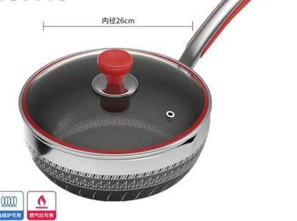 316 Stainless Steel Non-Stick Pan for Induction Cooker and Gas Stove, Dual-Use Pans for Frying and Cooking