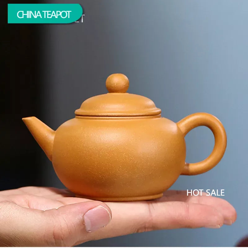 100ml Chinese Yixing Purple Clay Teapot Raw Ore Section Mud Home Tea Pot Ball Hole Filtration Zisha Kettle Handmade Tea Set